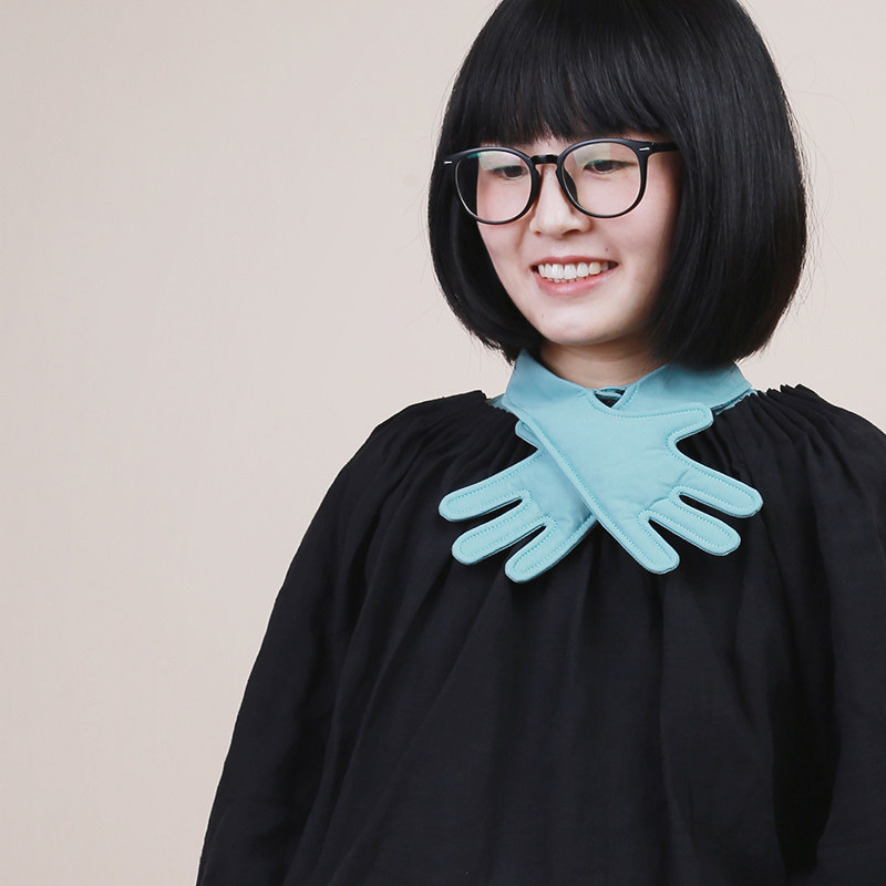 织布云麻麻原创设计小手假领子女内外百搭打底装饰创意配衣春y156