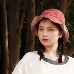 织布云麻麻夏季新款亚麻渔夫帽遮阳帽女日系文艺ins百搭帽子Y018