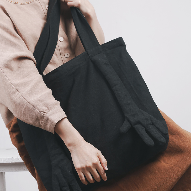 织布云麻麻原创设计单肩手提背包