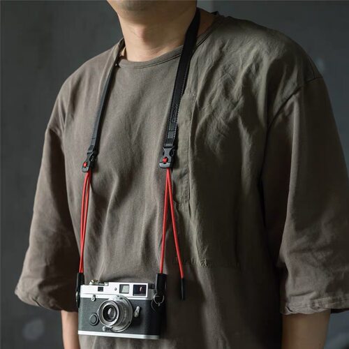 cam-in真皮户外登山绳相机背带
