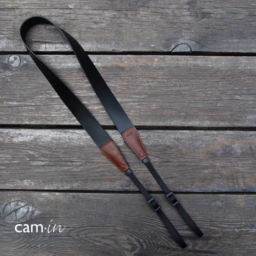 cam-in真皮复古单反佳能相机背带