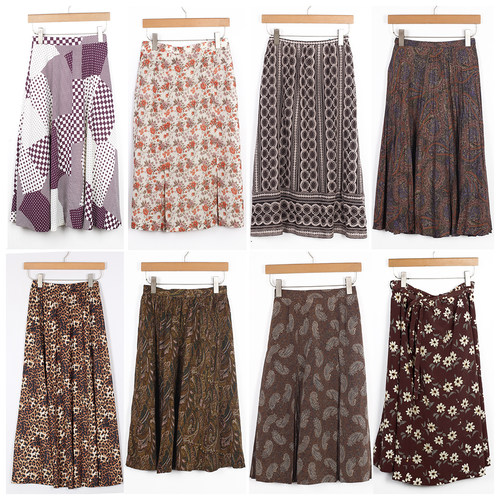 复古印花日系港风直筒