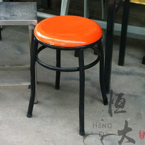 工厂圆凳玻璃钢凳子铁凳快餐店食堂凳子中空吹塑圆凳方凳小鼓凳