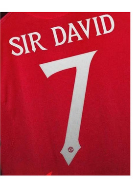 曼联7号贝克汉姆印号SIR DAVID Nameset Printing