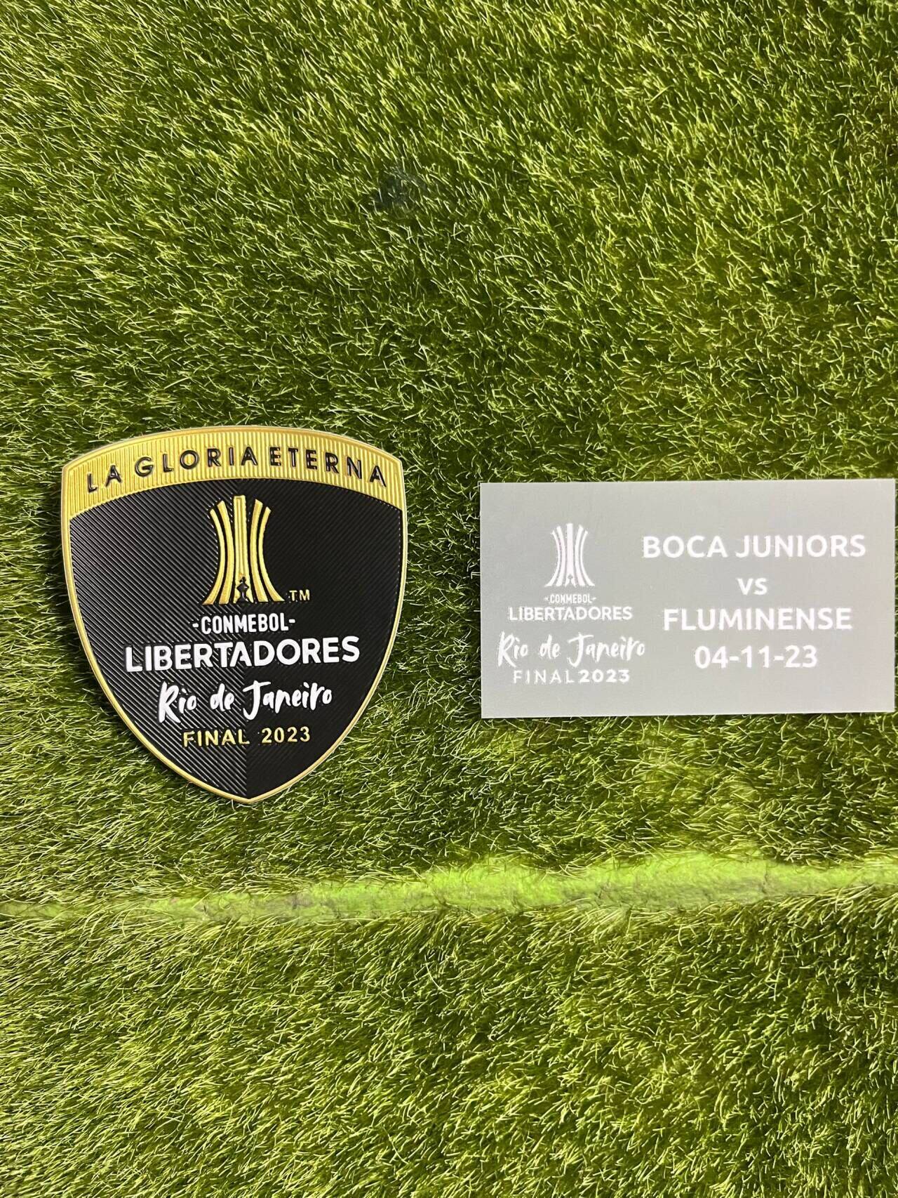 2023南美解放者杯臂章对赛弗鲁米嫩塞对阵博卡热转印足球印字印号