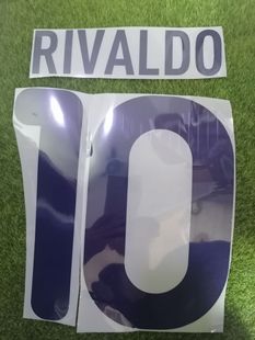 巴萨10号里瓦尔多印字#10 RIVALDO Nameset定制印字印号