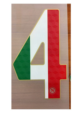 2025意甲那不勒斯夺冠印字4次冠#4 CAMPIONO D ITALIA Nameset