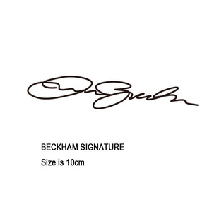 贝克汉姆签名烫印适用热转印贝克汉姆签名Beckham烫画印号