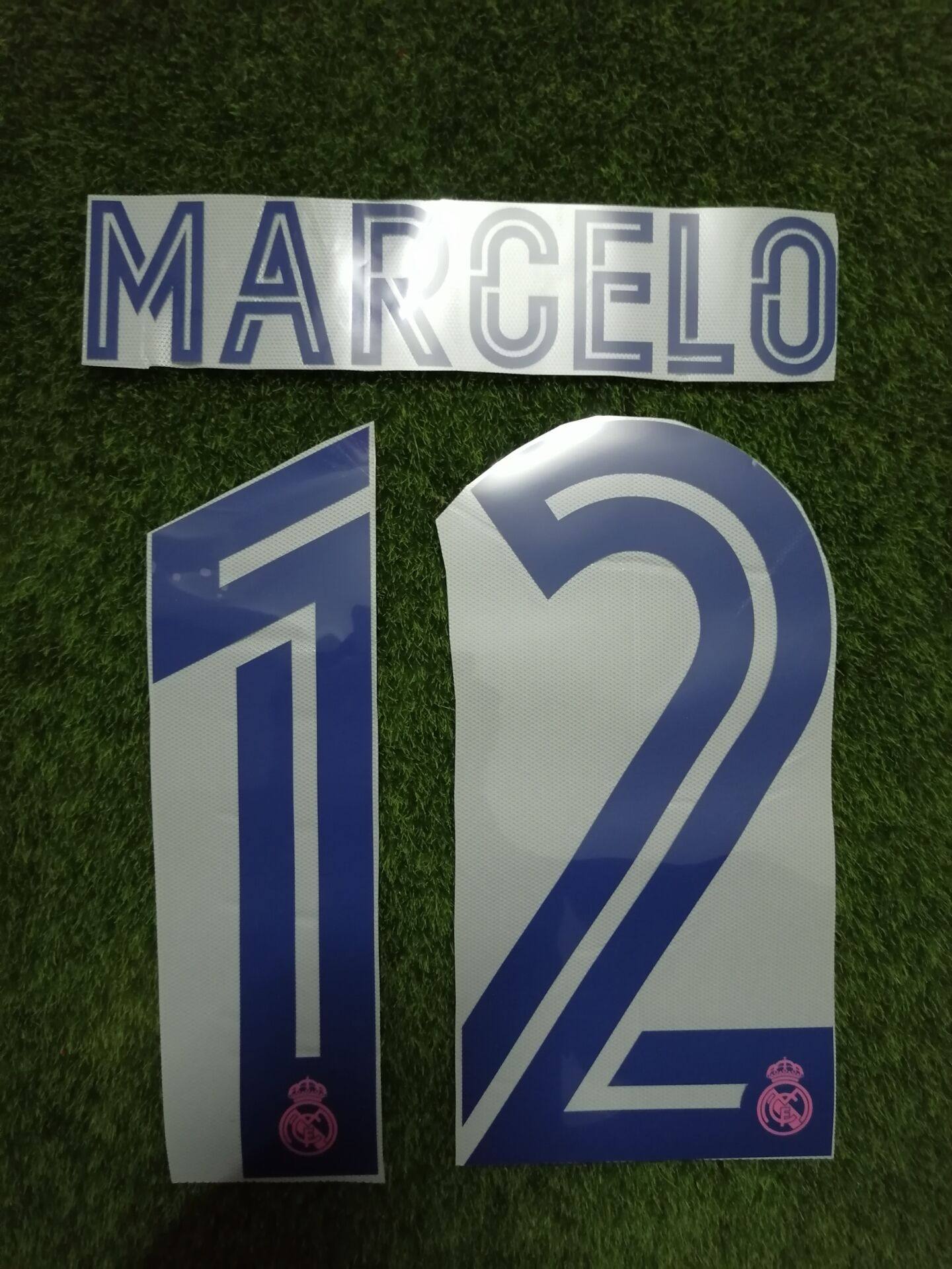 2021皇马马塞洛印字#12 MARCELO印字热转印印号印字臂章