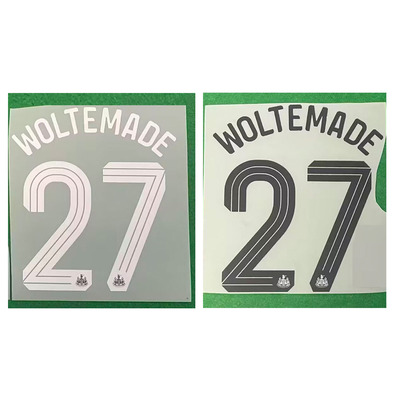 25-26纽卡斯27号沃尔特玛德印字主客场欧冠热转印印字印号