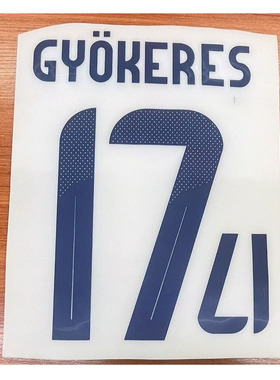 瑞典主场17号约克雷斯印字#17 GYOKERES Nameset热转印印字印号