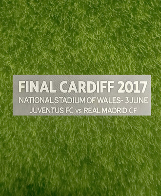 2017皇马欧冠决赛小字加迪夫Final Cardiff 2017印字