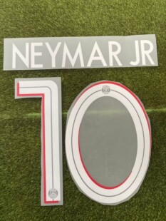 10号内马尔印号#10 NEYMARJR Nameset 定制印号热转印足球印字印