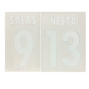 9900拉齐奥客场印字13号内斯塔9号萨拉斯热转印印字印号