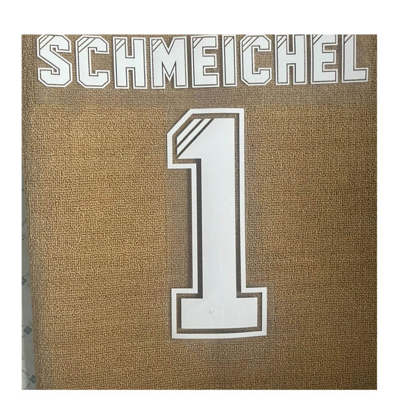 复古植绒英超舒梅切尔印字#1 SCHMEICHEL Nameset定制印号热转印