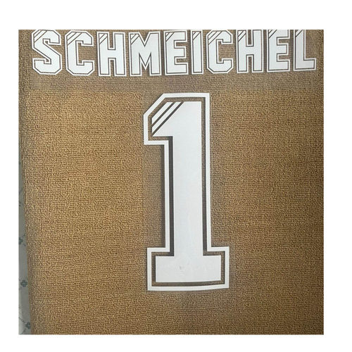 复古植绒英超舒梅切尔印字#1 SCHMEICHEL Nameset定制印号热转印