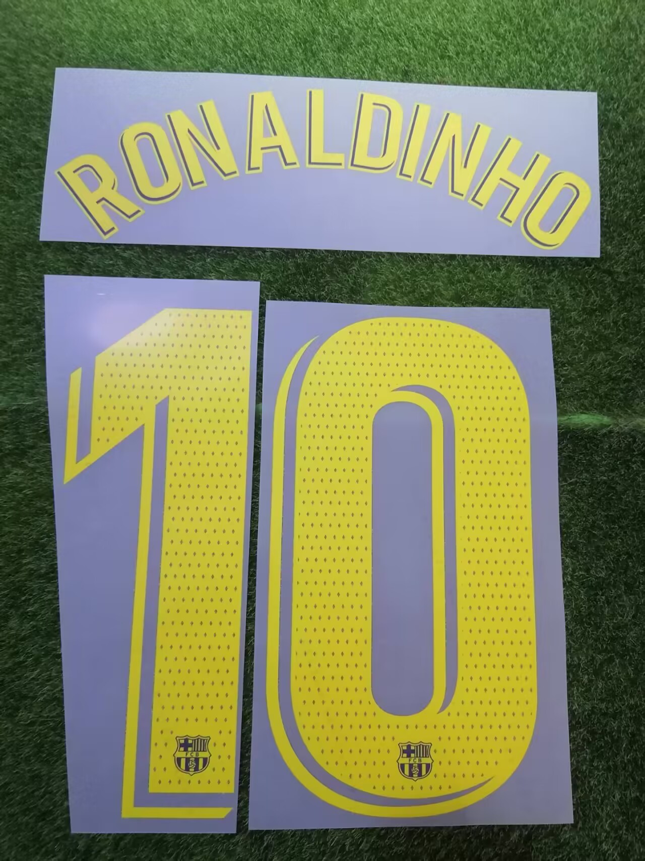 巴萨10号小罗印字#10 RONALDINHO印号Soccer Nameset
