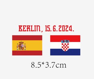 2024欧洲杯克罗地亚对赛克罗地亚对阵西班牙小字热转印印字印号