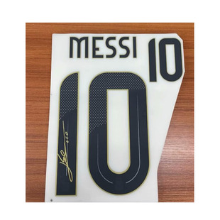 2024阿根廷10号梅西印字梅西签名版印号热转印足球印字印号