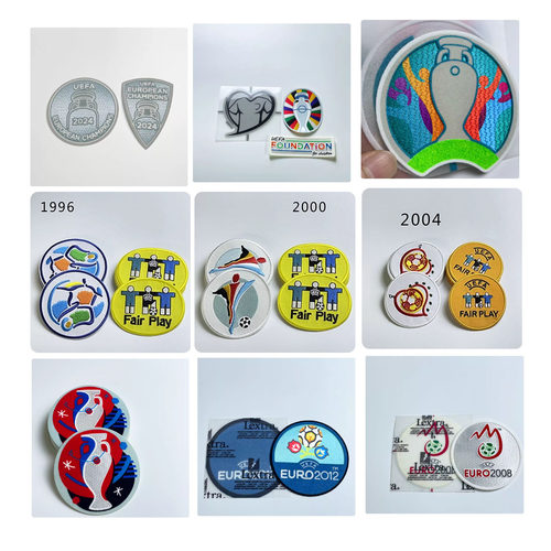 欧洲杯臂章2004 2008 2012 2016 2020 2024欧锦赛EURO Patch