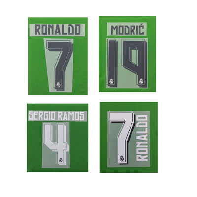 2015-2016皇马印字9号本泽马罗纳尔多拉莫斯复古热转印印号