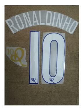 巴西10号小罗印字10R Ronaldinho Nameset热转印印字印号