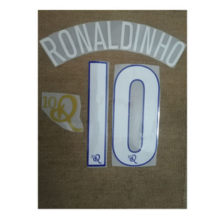巴西10号小罗印字10R Ronaldinho Nameset热转印印字印号