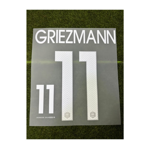 2014法国印字主场11号格里茨曼#11 GRIEZMANN Nameset热转印印号