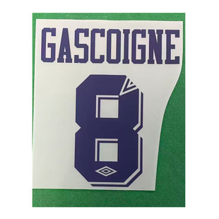 94-95热刺印字主场8号加斯科因#8 GASCDIGNE Nameset热转印印号