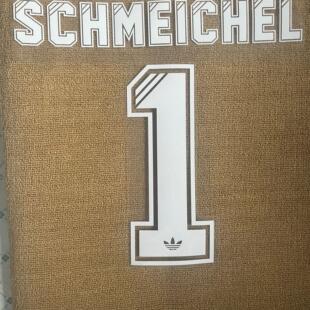 复古植绒英超舒梅切尔印字#1 SCHMEICHEL Nameset定制印号热转印