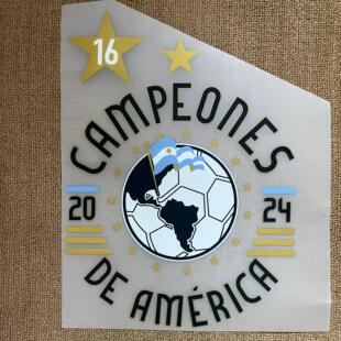 2024美洲杯阿根廷卫冕夺冠印号16次Campeones De America Nameset