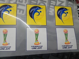 2017世俱杯臂章皇马格雷米奥足球印号印字热转印烫画胶印