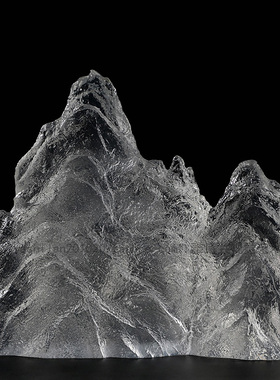 进口树脂雪山摆件艺术装置定制