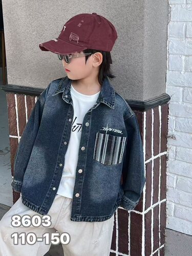 春秋外套牛仔中童110-150