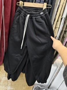 小小靓仔中童纯棉卫裤不加绒春秋110-150