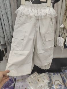 三顺小童工装花边休闲裤两用脚口90-130