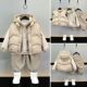 套装 2025新款 儿童洋气加绒加厚冬装 男童冬季 宝宝韩版 马甲三件套潮