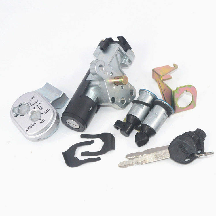 适用五羊本田踏板机车名悦WH100T-K电喷套锁电子门锁钥匙车头锁