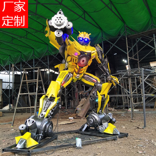 大型变形金刚模型机器人超大户外擎天柱大黄蜂金属铁艺摆件2-10米 - 封面
