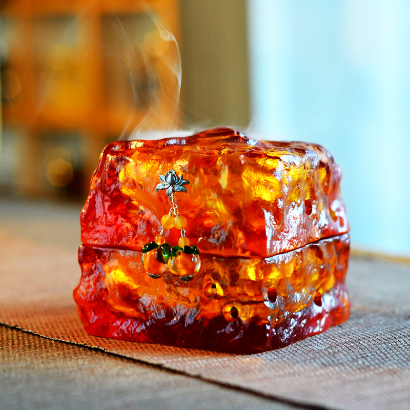 皂角树下古法琉璃香炉