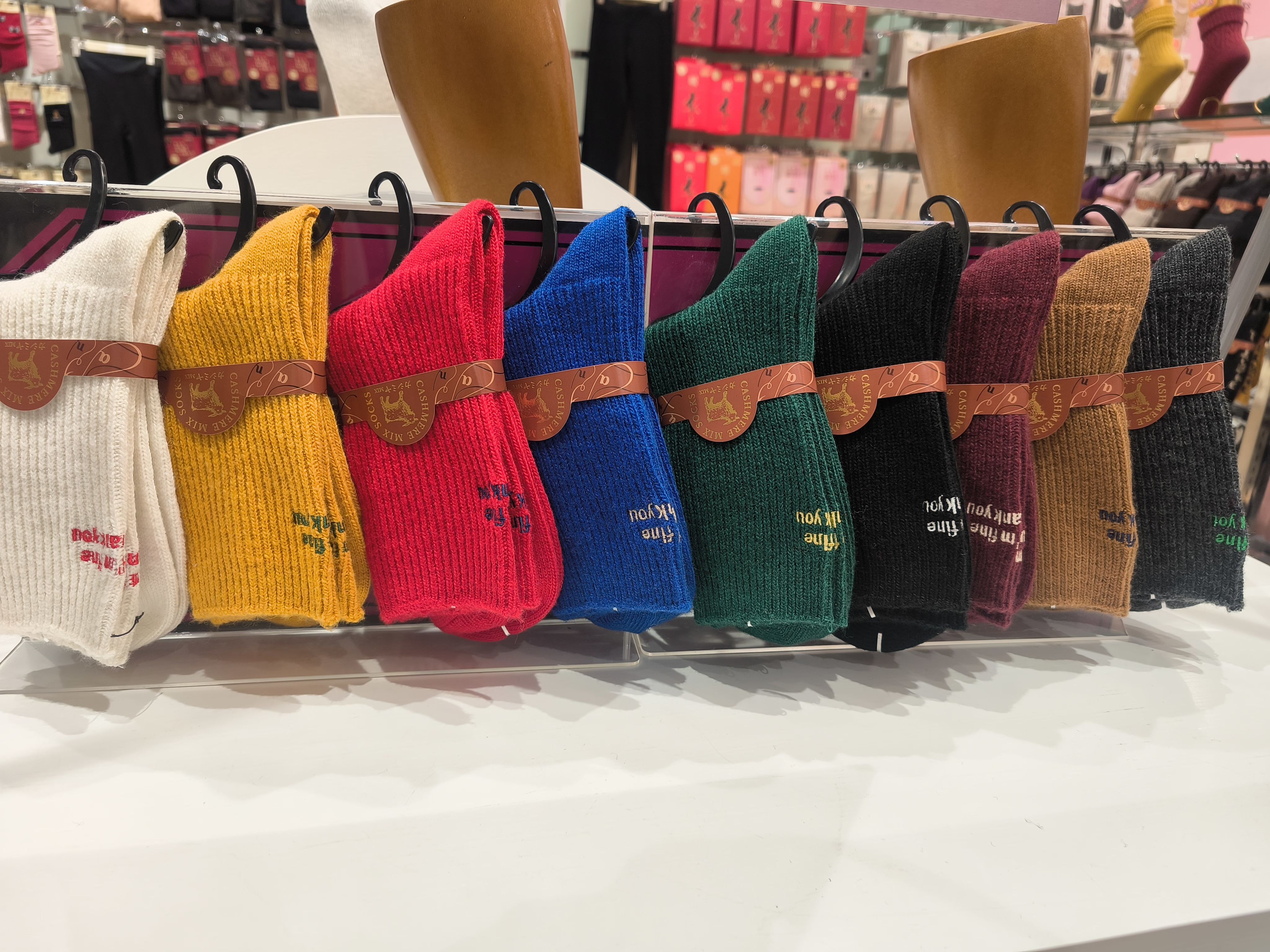 tutuanna 25年秋冬新款女士袜子舒适柔软亲肤保暖羊毛短袜