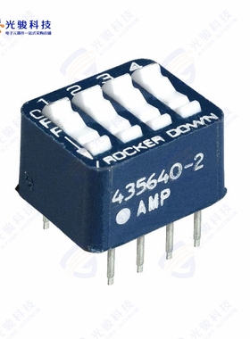 435640-2 《SWITCH ROCKER DIP SPST 60MA 5V》