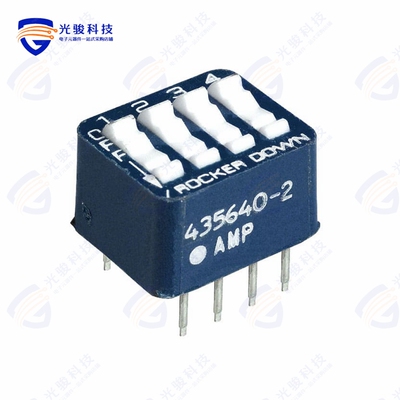 435640-2 《SWITCH ROCKER DIP SPST 60MA 5V》