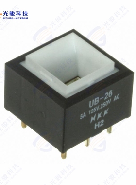 UB26SKW036B 《SWITCH PUSHBUTTON DPDT 5A 125V》