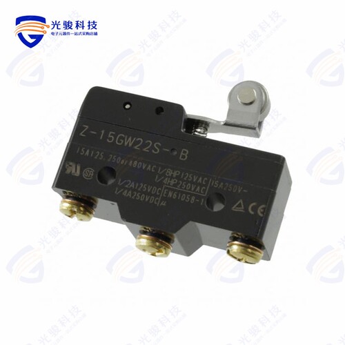 Z-15GW22S-B 《SWITCH SPDT 15A HINGE ROLLR LEVR》