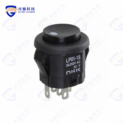 LP0115CMKW015DA 《SWITCH PUSHBUTTON SPDT 3A 125V》