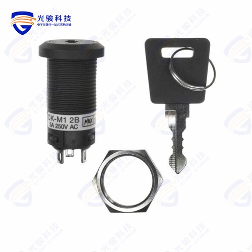 CKM12BFW01-002 《SWITCH KEYLOCK 2POS SPDT 3A 250V》