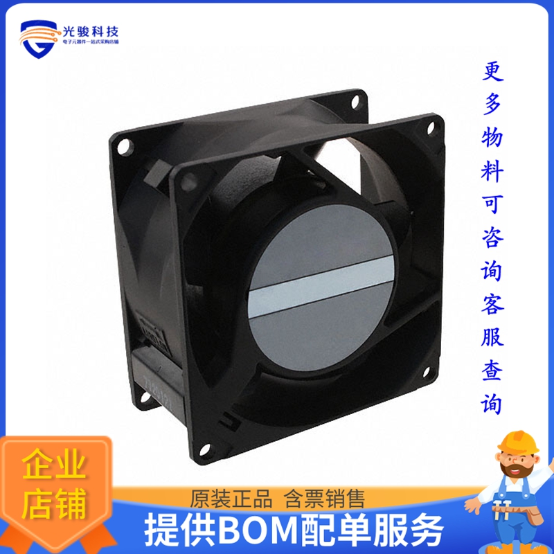 AC风扇3115FS-12T-B20-A00【FAN AXIAL 80X38MM 115VAC TERM】