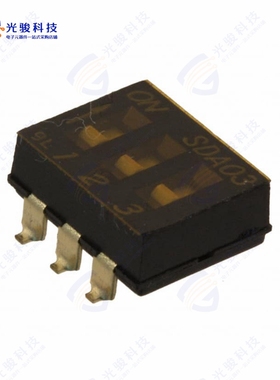 SDA03H0SB 《SWITCH SLIDE DIP SPST 25MA 24V》
