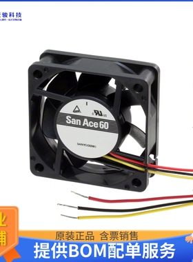 无刷直流风扇9S0612F4011【FAN AXIAL 60X25MM 12VDC WIRE】